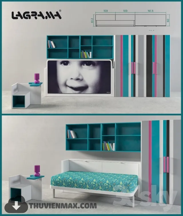 Children's furniture Lagrama 3DS Max - thumbnail 3