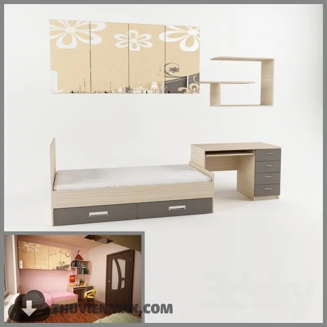 Child Furniture 3D Models – 025
