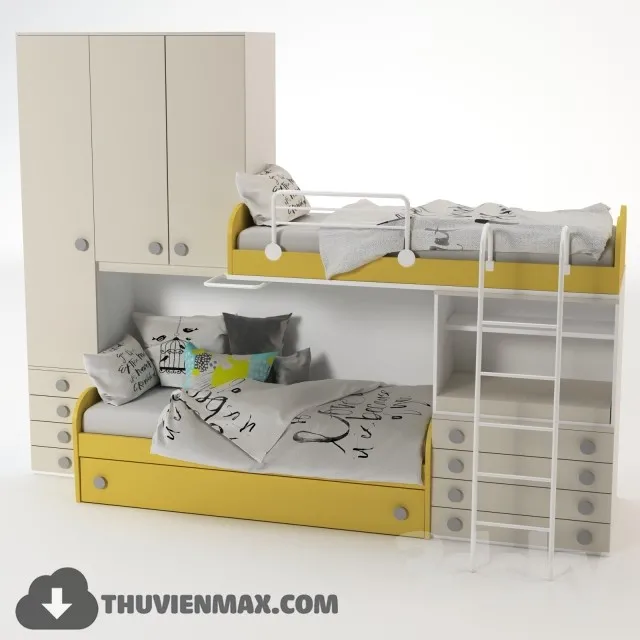 Bed Childroom 3D Models – 019