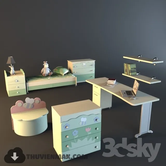 Child Furniture 3D Models – 081