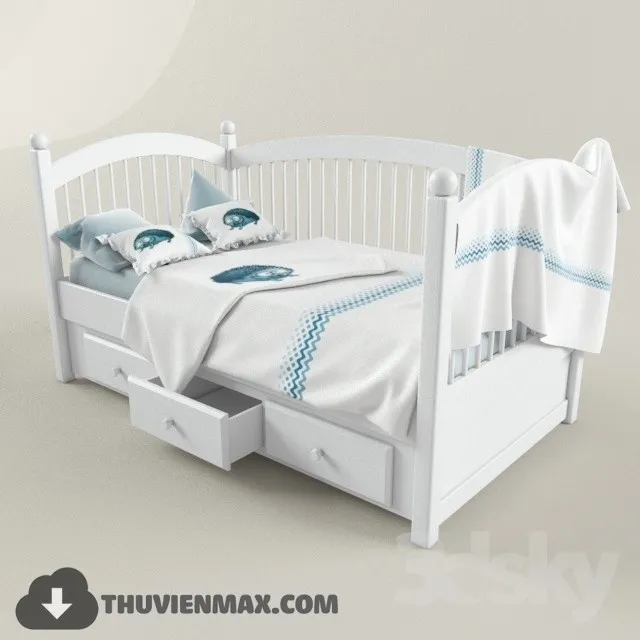 Bed Childroom 3D Models – 026