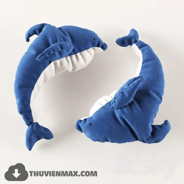 dolphin pillow 3DS Max - thumbnail 3