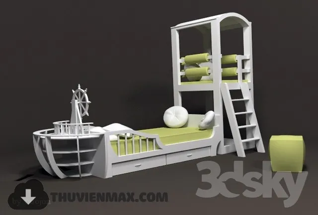 Bed Childroom 3D Models – 027