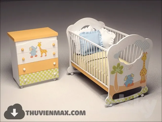 Bed Childroom 3D Models – 028