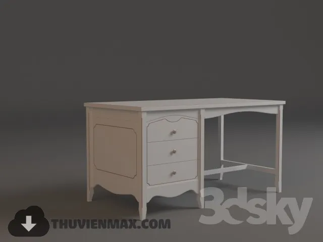 Table + Chair Childroom 3D Models – 001
