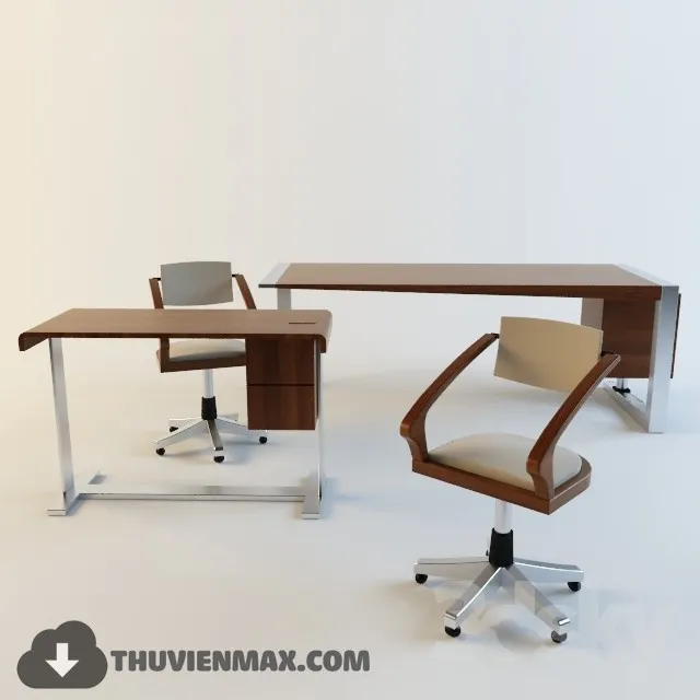 Table + Chair Childroom 3D Models – 004
