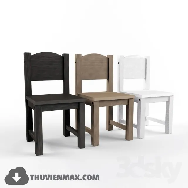 Table + Chair Childroom 3D Models – 019