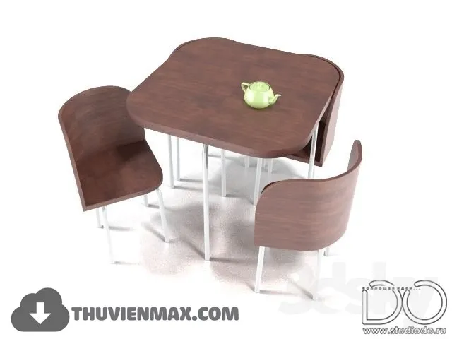 Table + Chair Childroom 3D Models – 021