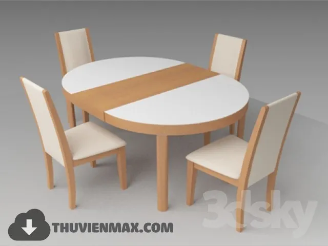 Table + Chair Childroom 3D Models – 037