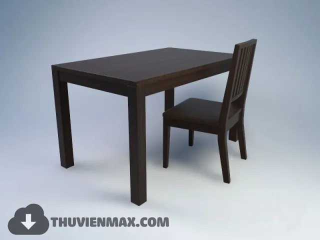 Table + Chair Childroom 3D Models – 051