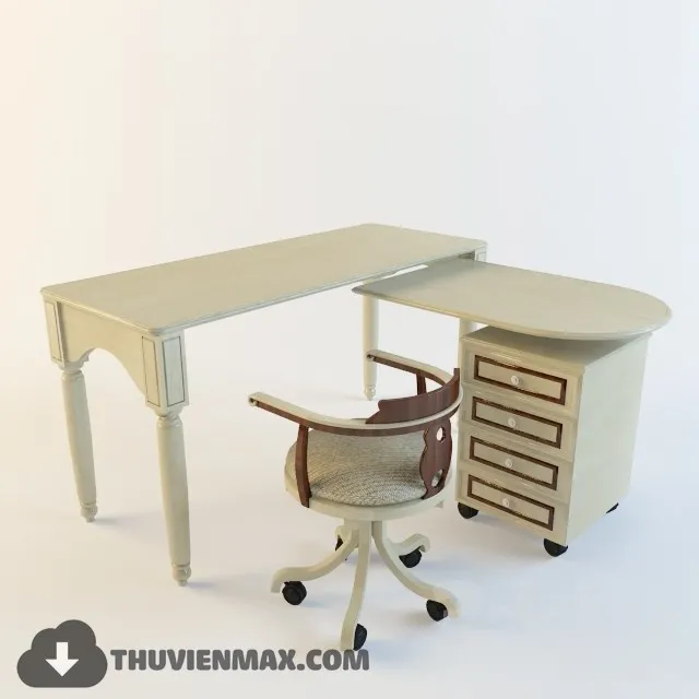 Table + Chair Childroom 3D Models – 064