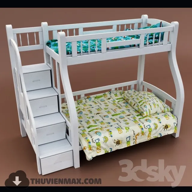 Bed Childroom 3D Models – 007