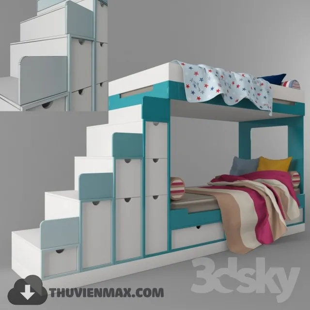 Bed Childroom 3D Models – 062