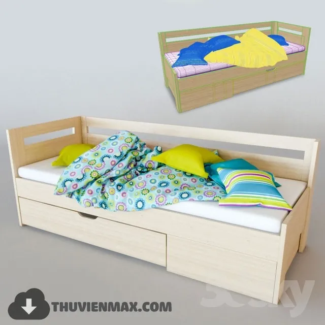 Bed Childroom 3D Models – 063