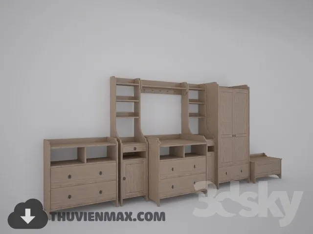 Wardrobe Childroom 3D Models – 033