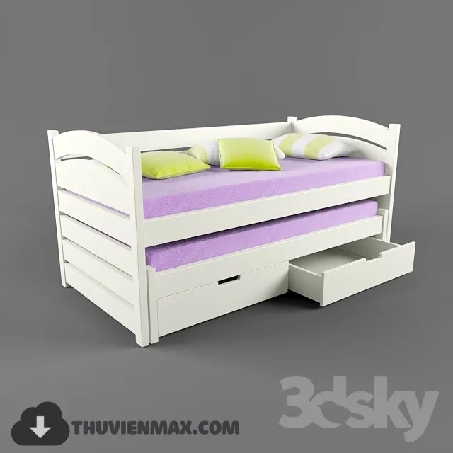 Bed Childroom 3D Models – 076