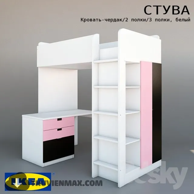 Bed Childroom 3D Models – 009