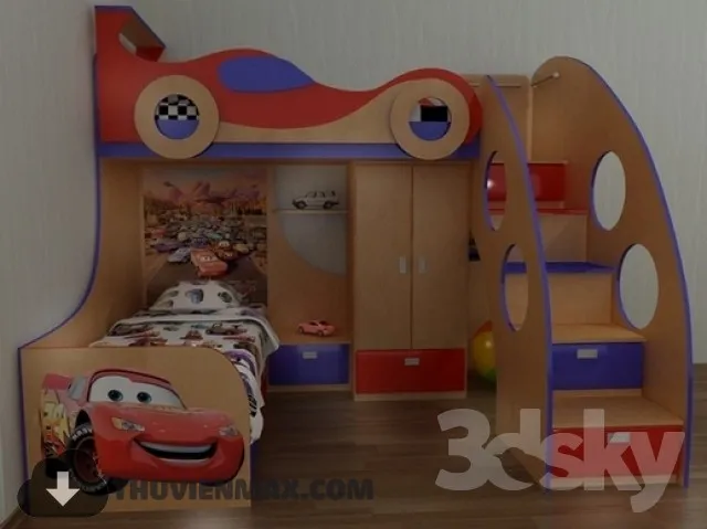 Bed Childroom 3D Models – 083
