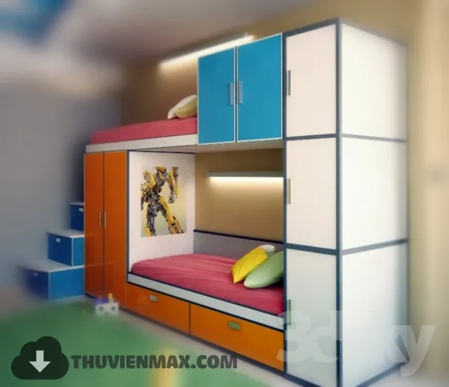 Bed Childroom 3D Models – 087