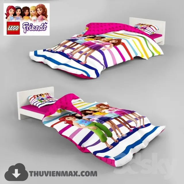 Lego bed 3DS Max - thumbnail 3