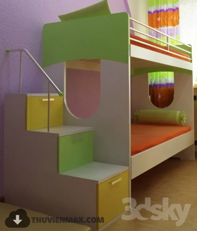 Bed Childroom 3D Models – 092