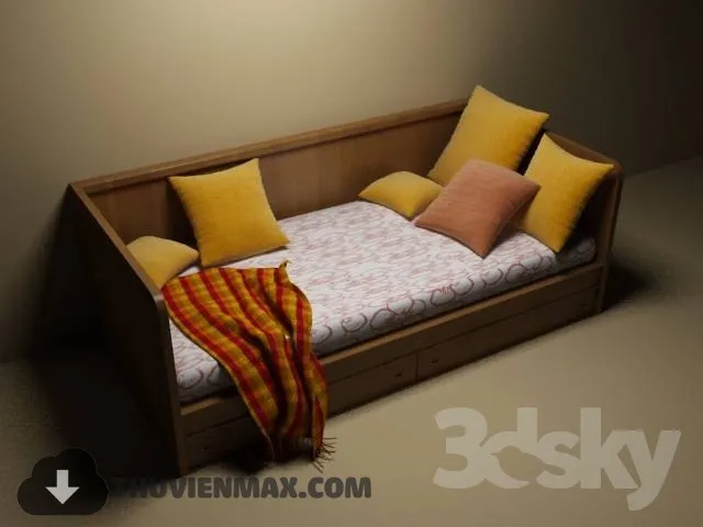 Bed Childroom 3D Models – 095