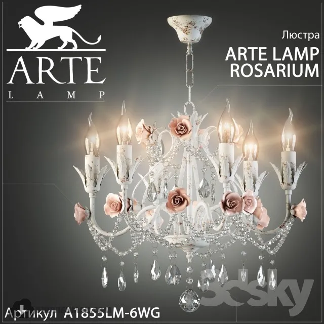 Chandelier Arte Lamp Rosarium A1855LM-6WG 3DS Max - thumbnail 3