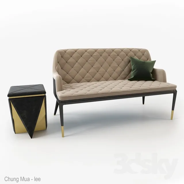 DECOR HELPER – CLASSIC – LIVINGROOM – SOFA – LONG 3D MODELS – 77