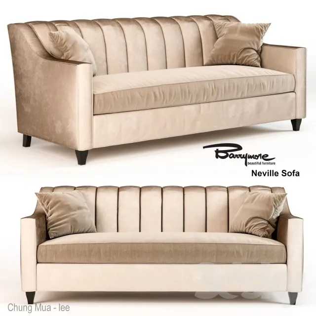 DECOR HELPER – CLASSIC – LIVINGROOM – SOFA – LONG 3D MODELS – 96