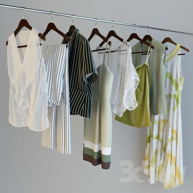 CLOTHES AND SHOES 3D MODELS – 038