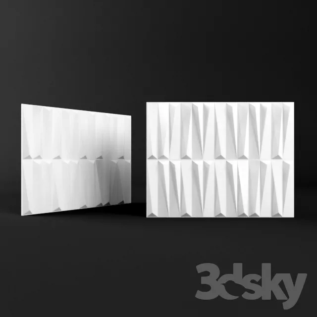 Glass 3d panel (bamboo) 3DS Max - thumbnail 3