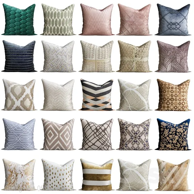 Pillows – H & M Home Collection 3DS Max - thumbnail 3