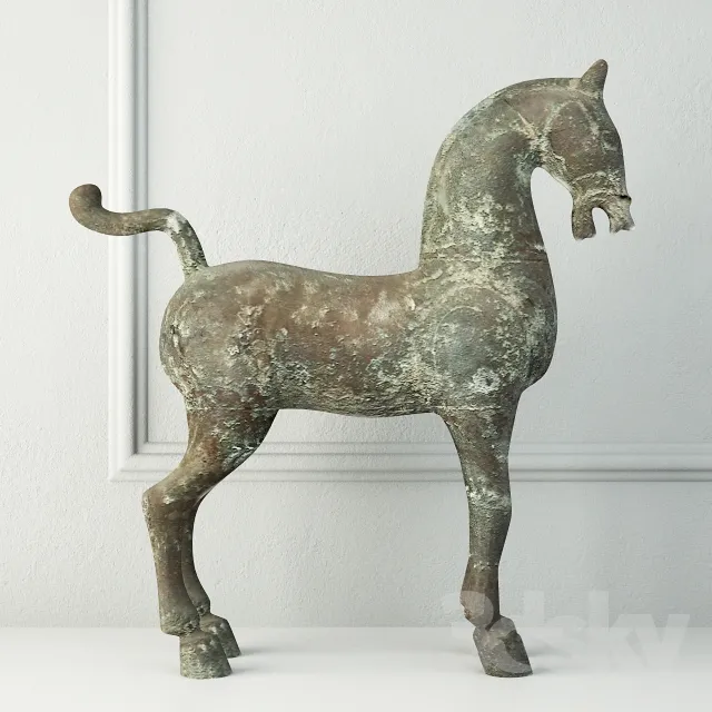 Bronze Horse 3DS Max - thumbnail 3