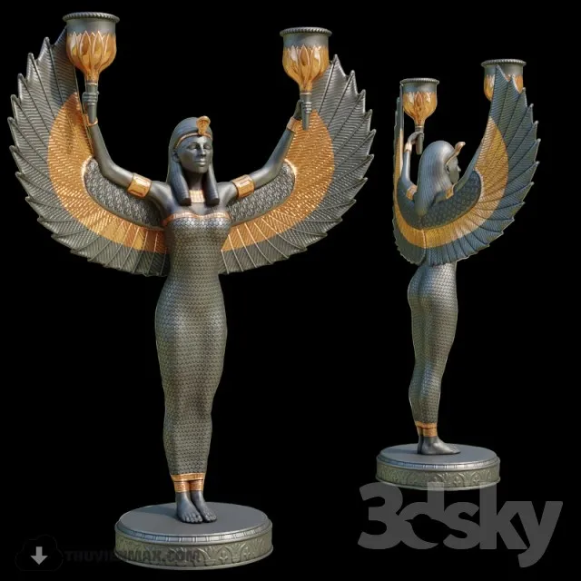 Candlestick "Isis" 3DS Max - thumbnail 3
