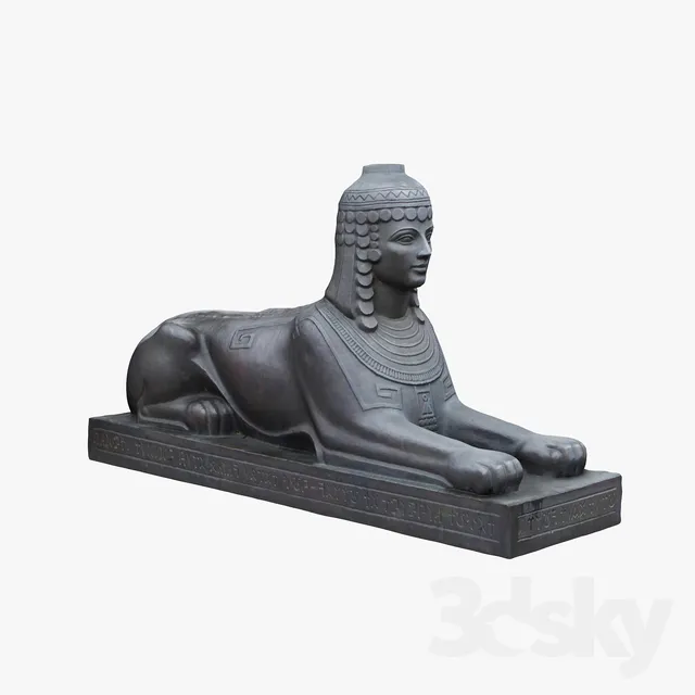 “Sculpture “”Sphinx”” №2″ 3DS Max - thumbnail 3