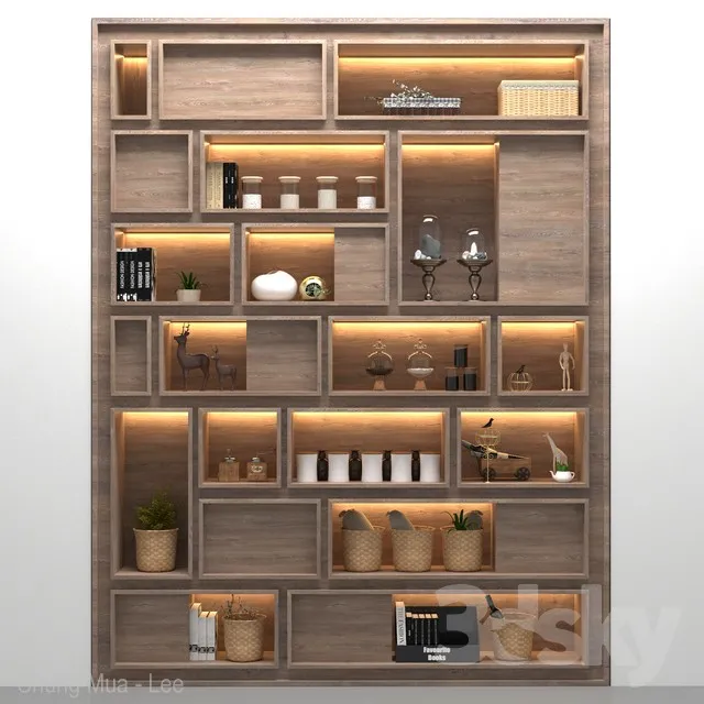 DECOR HELPER – DECOR – SHELVES 3D MODELS – 17