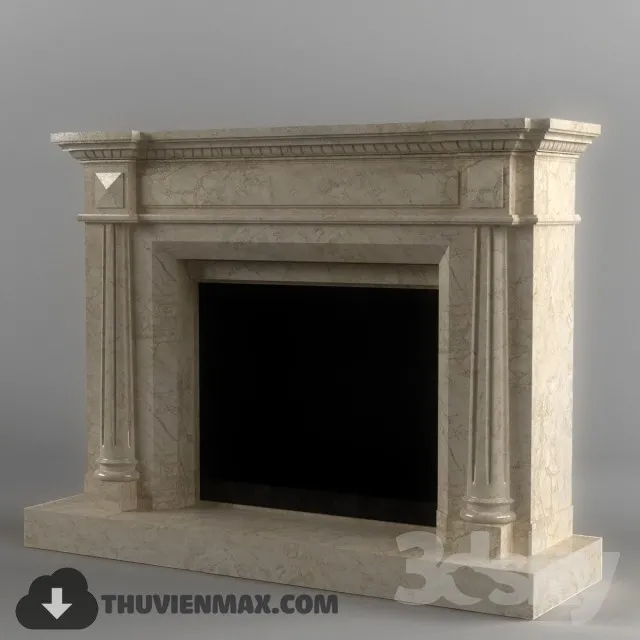 Decoration 3D Models – Fire Place & Radiator 027