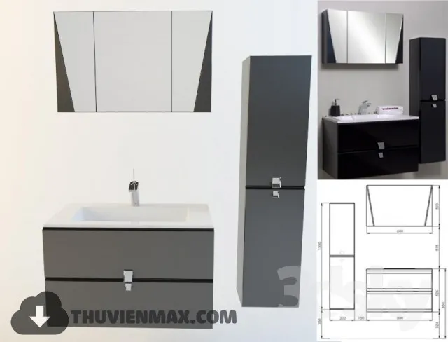 Decoration – Bathroom Furniture 3D Models – 006