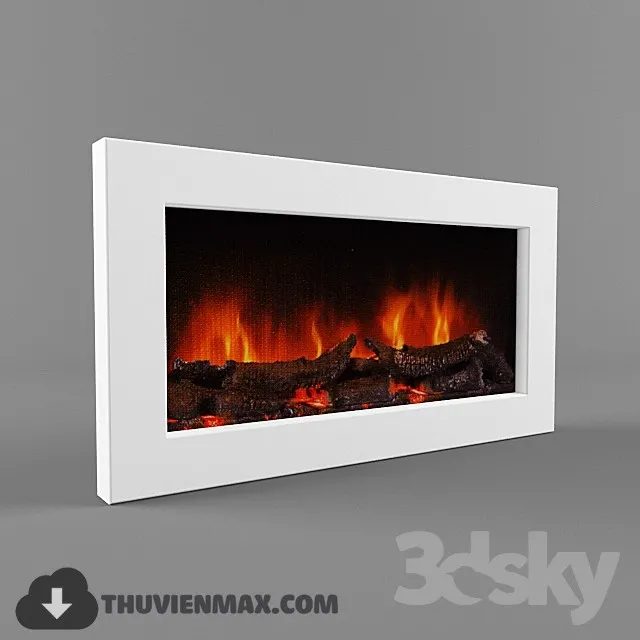 Decoration 3D Models – Fire Place & Radiator 033