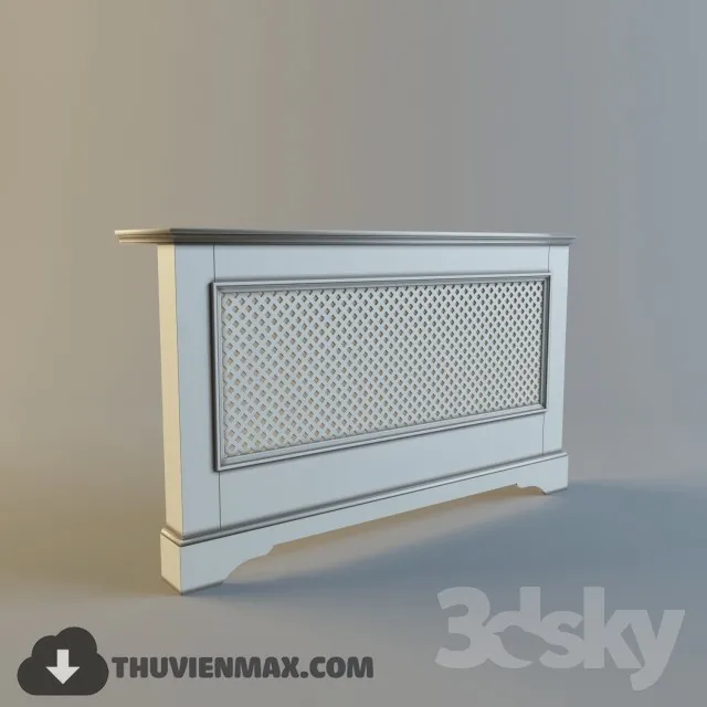 Decoration 3D Models – Fire Place & Radiator 035