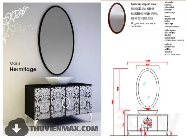Decoration – Bathroom Furniture 3D Models – 082