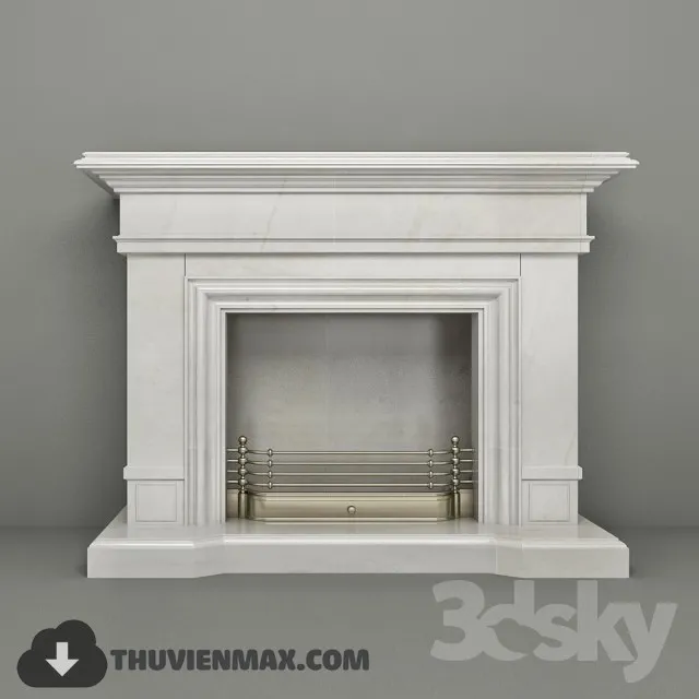 Decoration 3D Models – Fire Place & Radiator 043