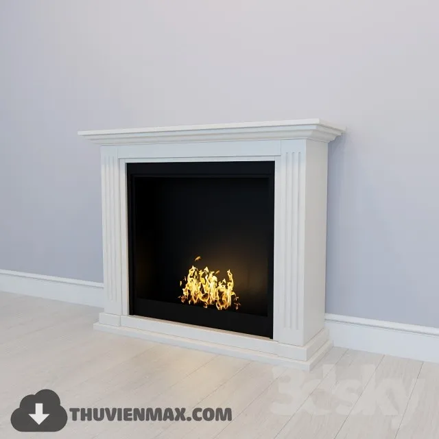Decoration 3D Models – Fire Place & Radiator 044