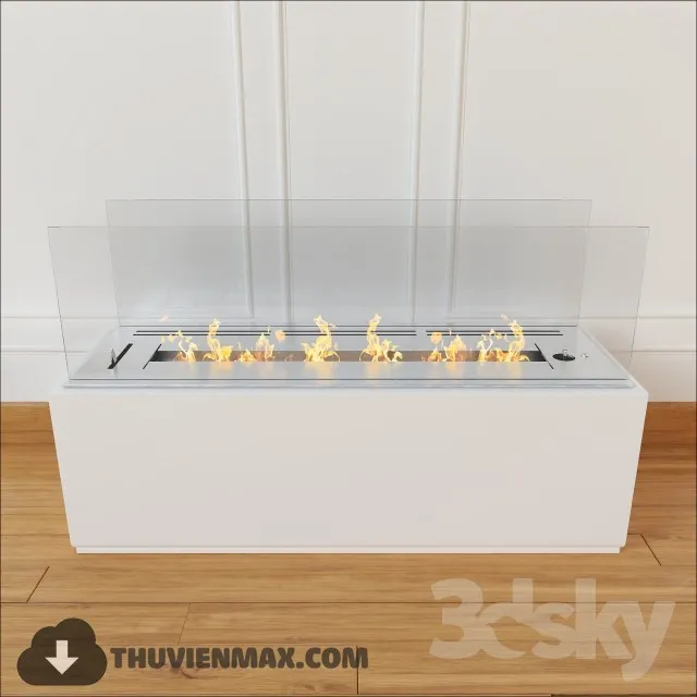Decoration 3D Models – Fire Place & Radiator 046