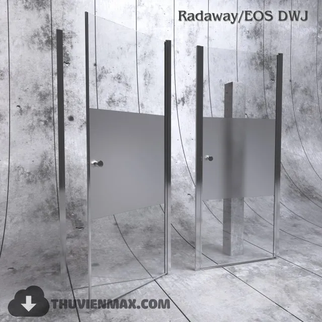 Shower door in niche Radaway – EOS DWJ 3DS Max - thumbnail 3