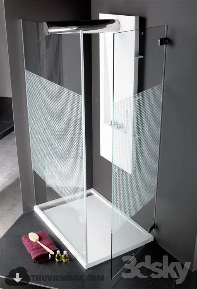 Decoration – Bathtub & Shower Cubicle 3D Models – 025