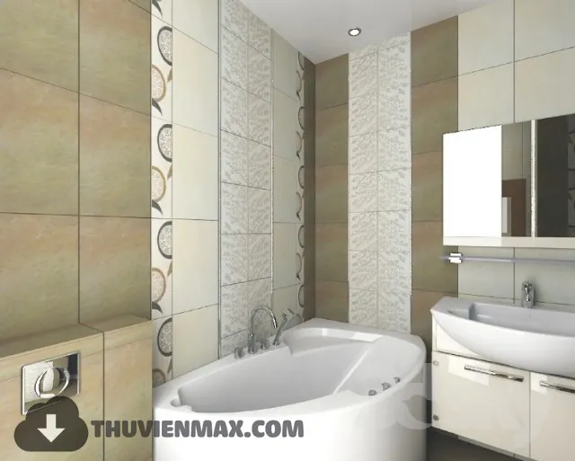 Decoration – Bathtub & Shower Cubicle 3D Models – 044