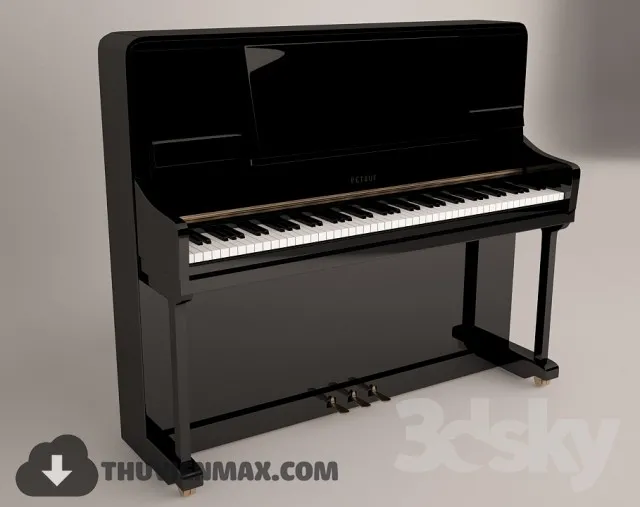Decoration 3D Models – Musical Instrument 001