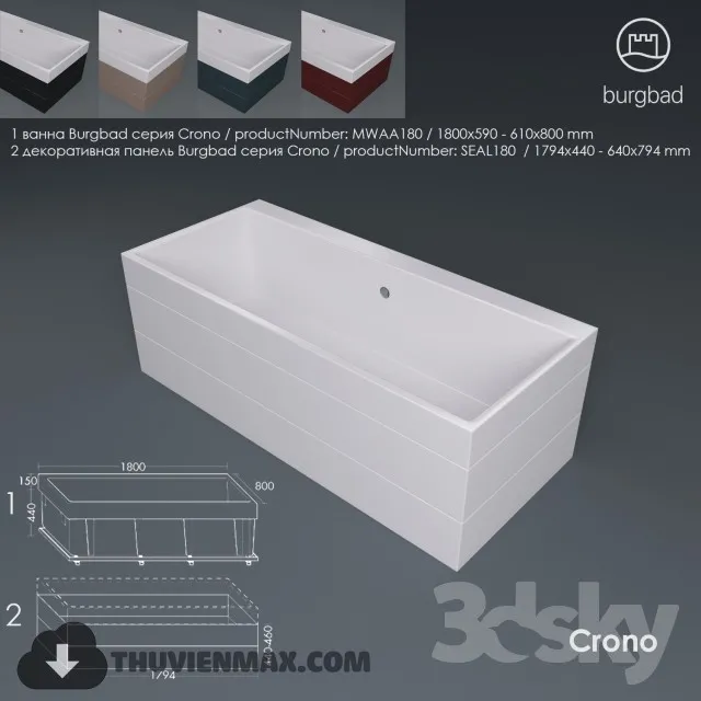 Decoration – Bathtub & Shower Cubicle 3D Models – 076