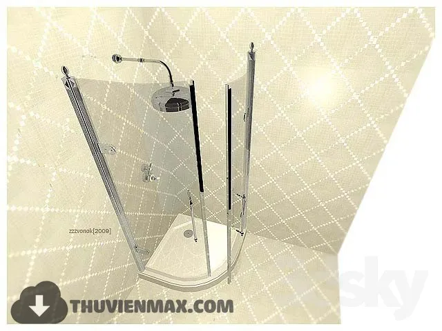 Decoration – Bathtub & Shower Cubicle 3D Models – 085